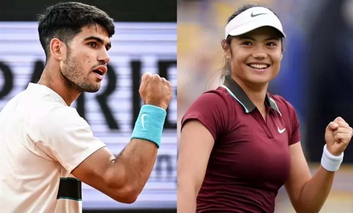 Carlos Alcaraz y Emma Raducanu formarán pareja de dobles mixto en el US Open. FOTO: Europa Press.