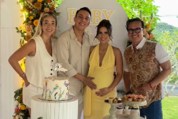 Futuros padres: Álex Vizuete y Givanna comparten su alegría en íntima celebración