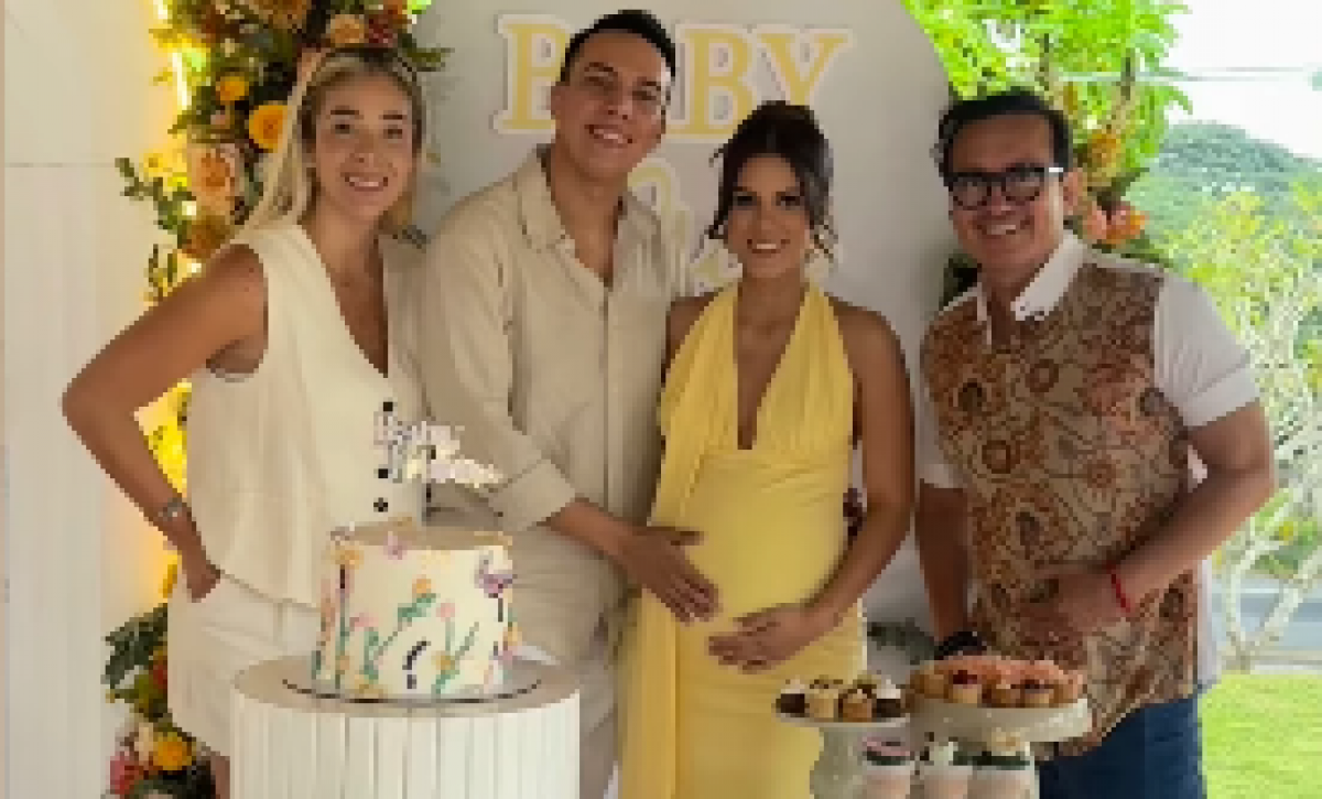 Futuros padres: Álex Vizuete y Givanna comparten su alegría en íntima celebración