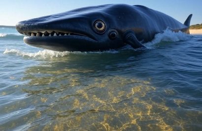 Hallan ballena prehistórica con “cara de Pokémon” en Australia.