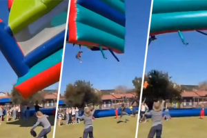 Investigación en marcha tras incidente con castillo inflable en evento escolar