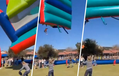 Investigación en marcha tras incidente con castillo inflable en evento escolar