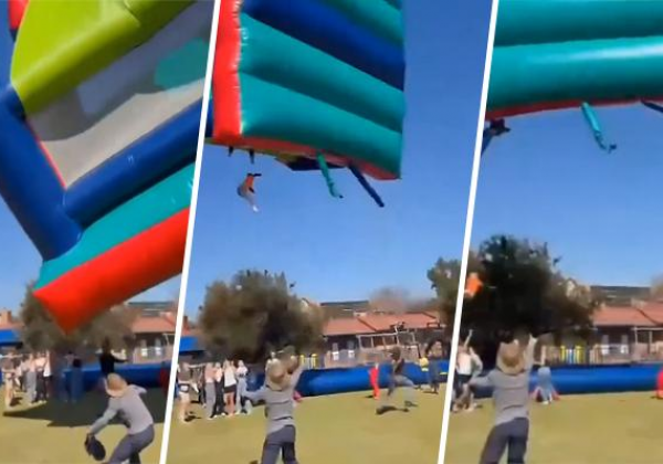 Investigación en marcha tras incidente con castillo inflable en evento escolar