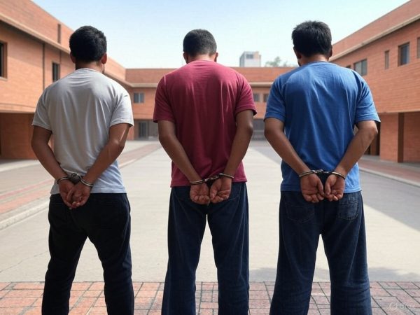 Tres hombres detenidos son acusados de tráfico de drogas y porte de armas.