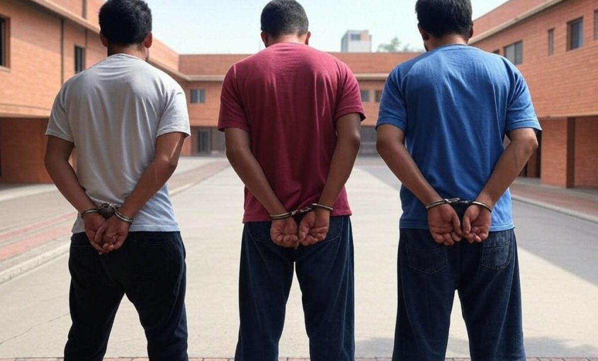 Tres hombres detenidos son acusados de tráfico de drogas y porte de armas.