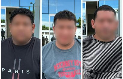 Tres hombres detenidos son acusados de dedicarse al delito de de robo de carros.