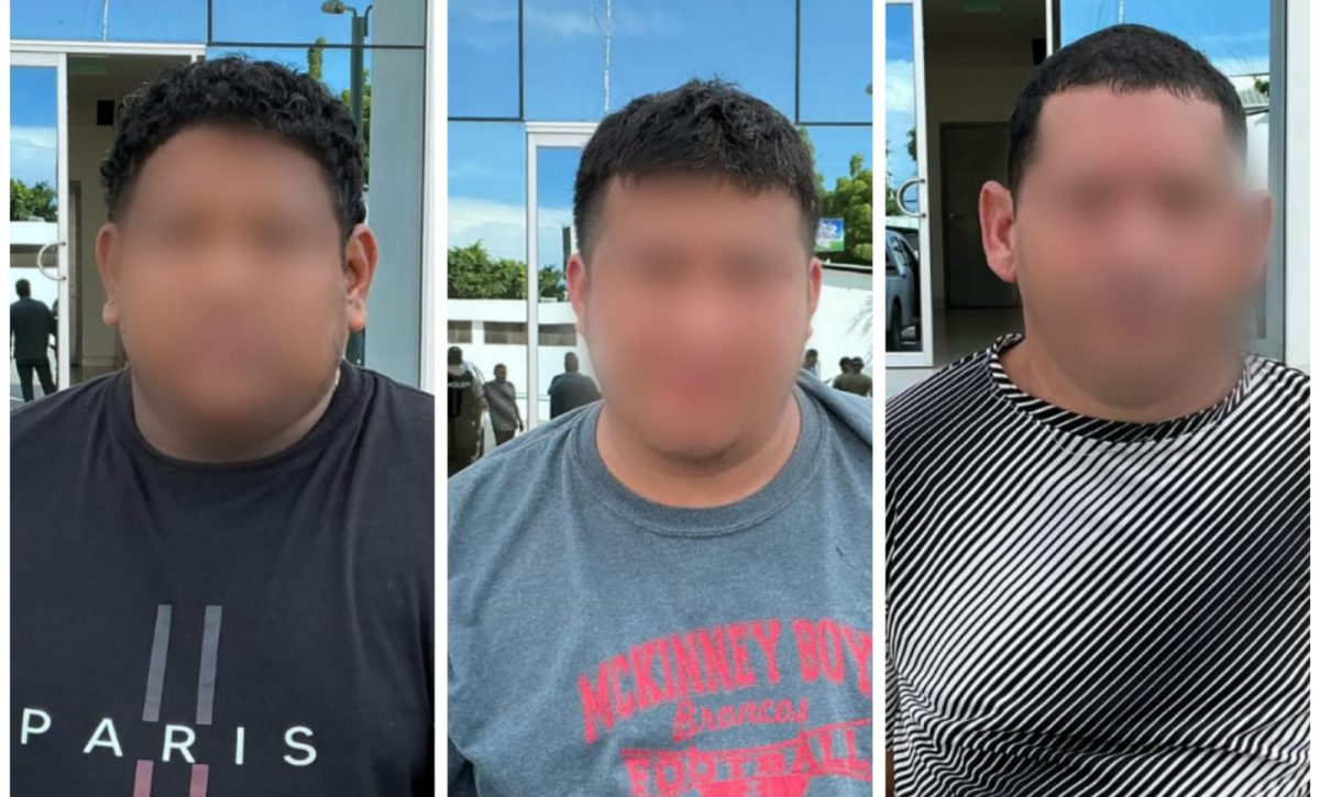 Tres hombres detenidos son acusados de dedicarse al delito de de robo de carros.