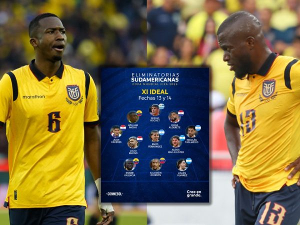 Dos jugadores de Ecuador destacan en el equipo ideal de las Eliminatorias Sudamericanas