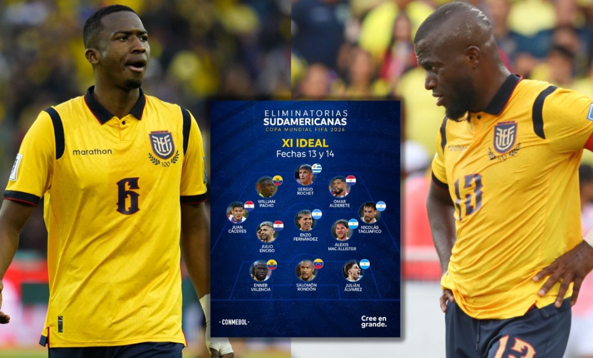 Dos jugadores de Ecuador destacan en el equipo ideal de las Eliminatorias Sudamericanas