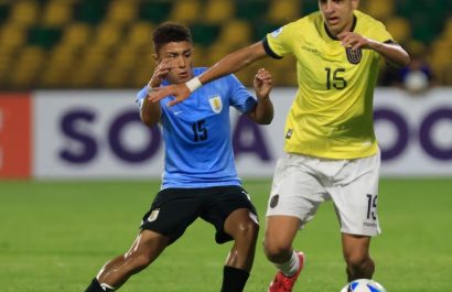 Ecuador y Uruguay se enfrentaron en el Sudamericano Sub-17 en Colombia