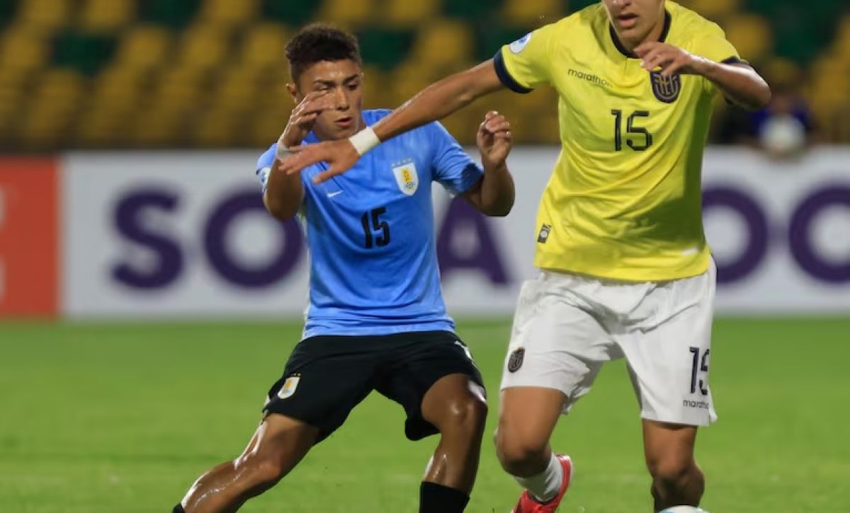 Ecuador y Uruguay se enfrentaron en el Sudamericano Sub-17 en Colombia