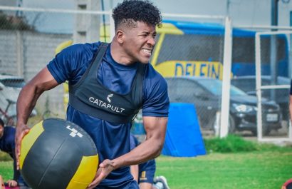 Edilson Cabeza, jugador de Delfín SC.