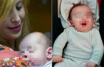 El bebé víctima de asesinato, Pedro Gambero, junto a su mamá.