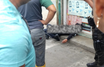 Imágenes impactantes muestran el momento en que un sicario mata a un agente en el Nuevo Tarqui