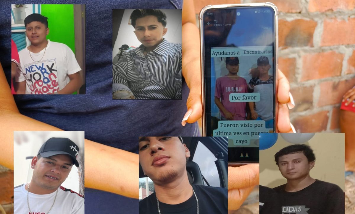 Cinco jóvenes de la ciudadela La Pradera de Manta están desaparecidos.