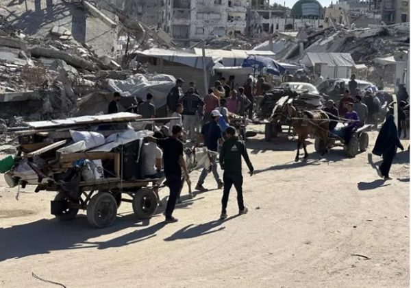 Imagen de archivo de los desplazados palestinos en la Franja de Gaza (Europa Press)