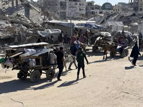 Imagen de archivo de los desplazados palestinos en la Franja de Gaza (Europa Press)