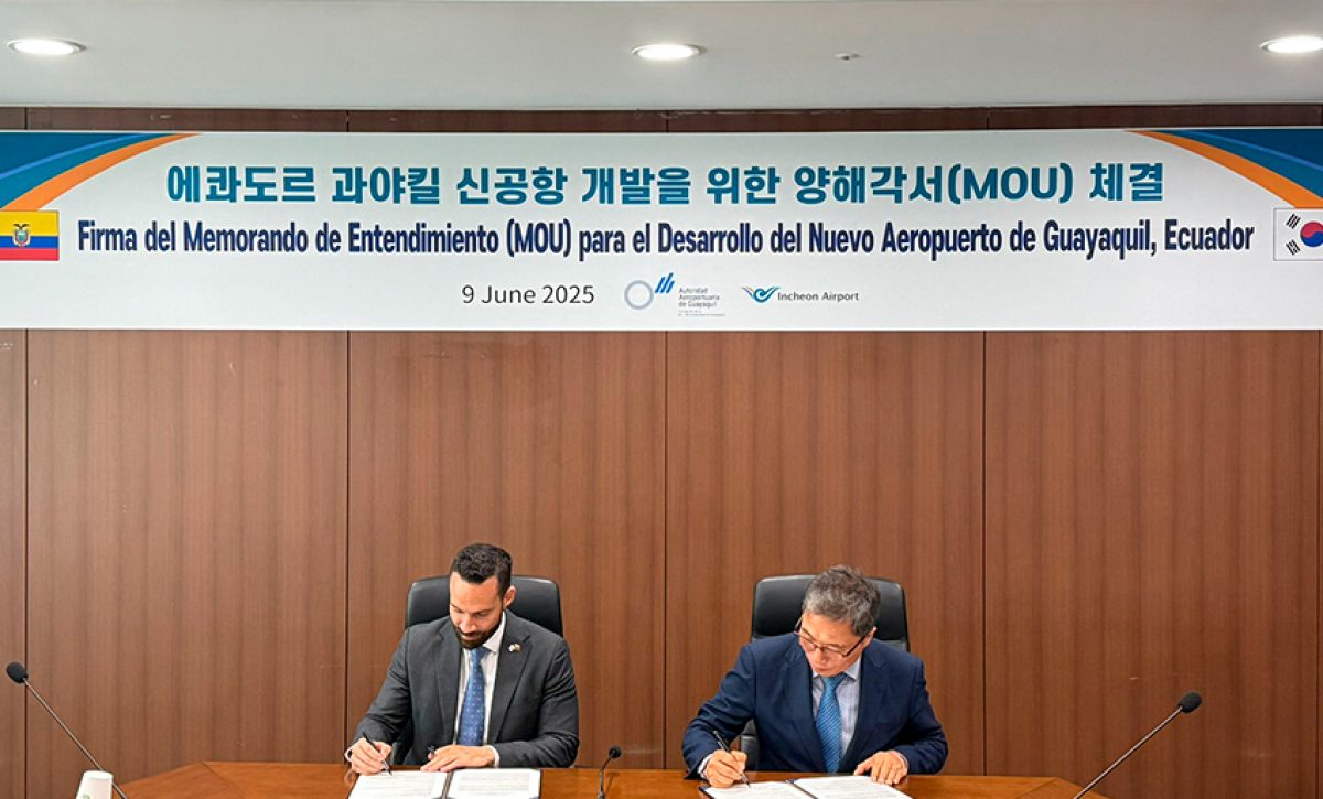 Esta alianza estratégica con Corea del Sur permitirá a Guayaquil adoptar estándares internacionales en operaciones aeroportuarias.