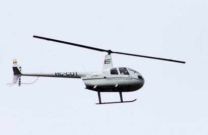 El helicóptero de la prefectura fue adquirido en el 2013 y tiene alrededor de tres años sin volar.