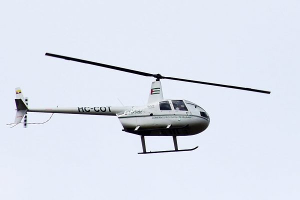 El helicóptero de la prefectura fue adquirido en el 2013 y tiene alrededor de tres años sin volar.