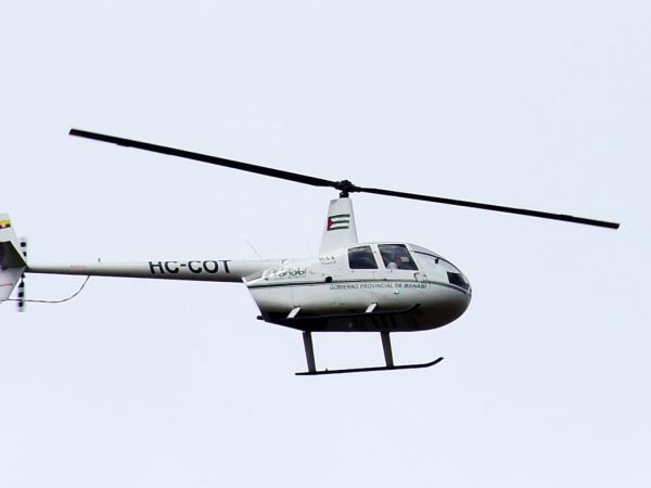 El helicóptero de la prefectura fue adquirido en el 2013 y tiene alrededor de tres años sin volar.