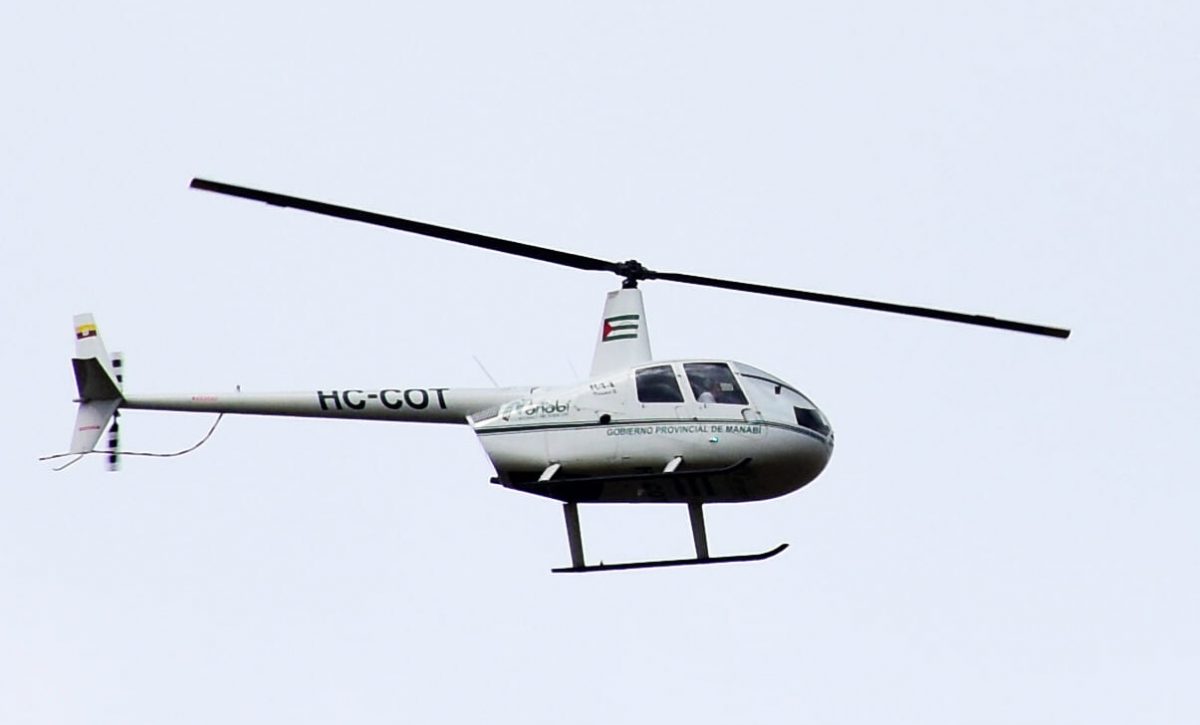 El helicóptero de la prefectura fue adquirido en el 2013 y tiene alrededor de tres años sin volar.