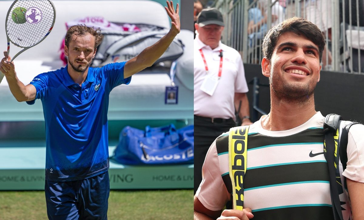 Carlos Alcaraz y Danil Medvedev