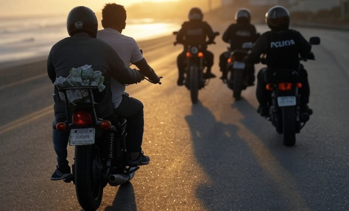 Hombres en moto robaron 38 mil dólares de una gasolinera.