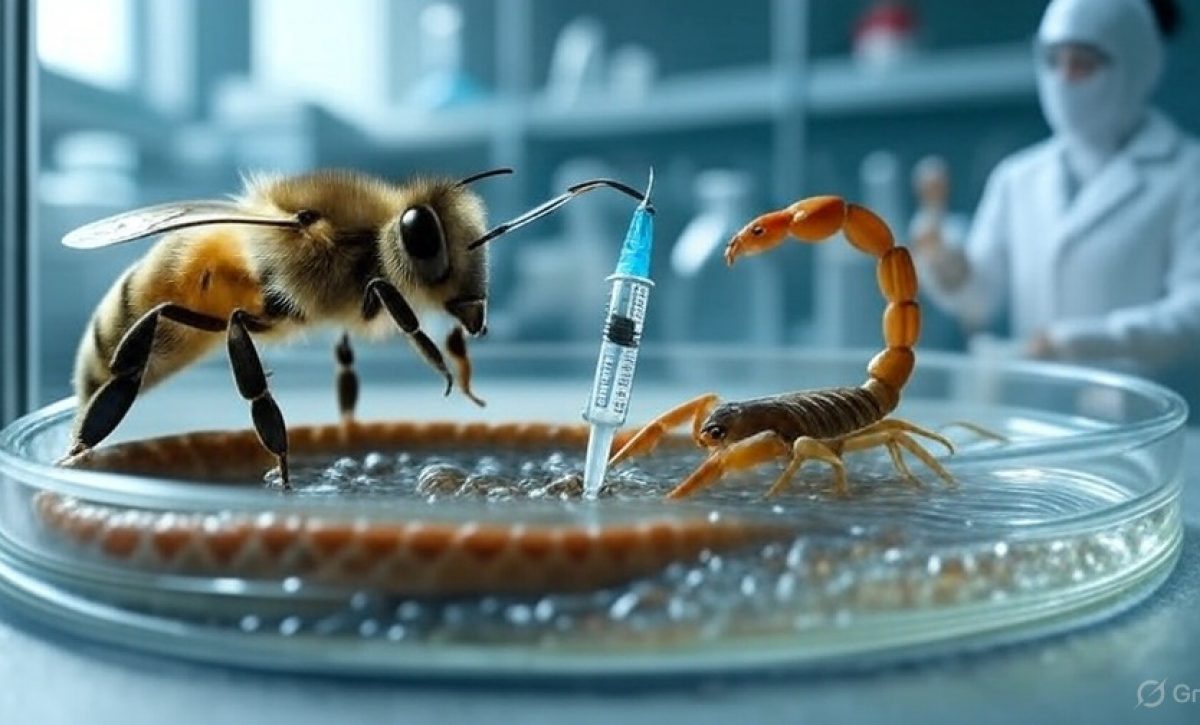 La biomedicina emplea veneno de animales (insectos) para el tratamiento de varias enfermedades.