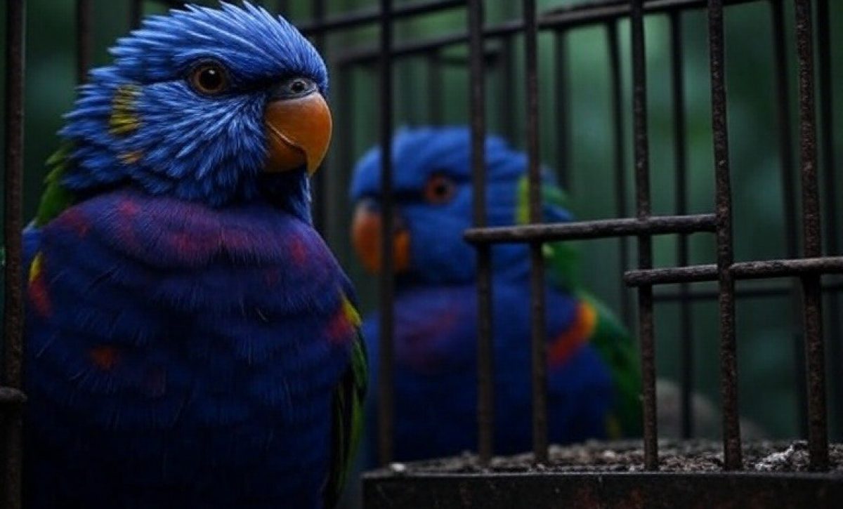 Dos personas fueron sentenciadas por tráfico de dos loros.