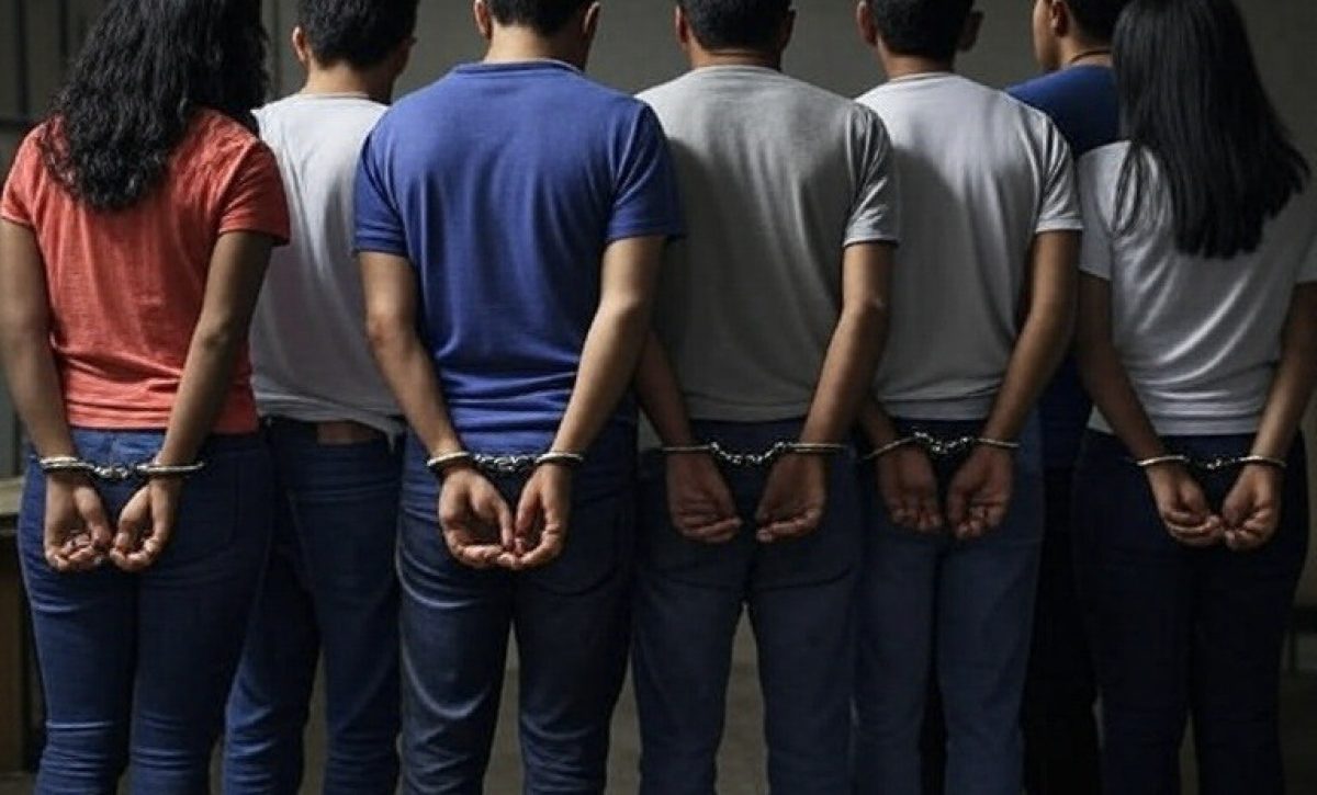 Los detenidos acusados de formar parte de una banda dedicada al delito de mircrotráfico.