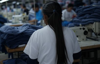 La adolescente era explotada laboralmente en una fábrica de ropa.