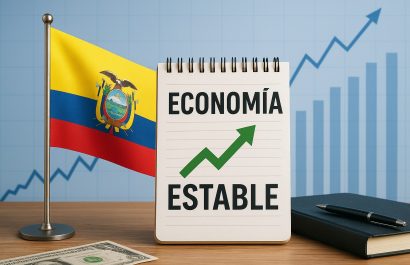 Ecuador alcanza perspectiva crediticia estable según S&P tras fortalecimiento económico. FOTO: Inteligencia Artificial.