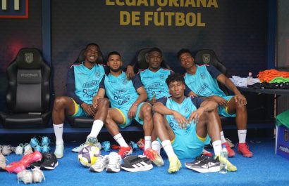Jugadores de Ecuador en la casa de la selección