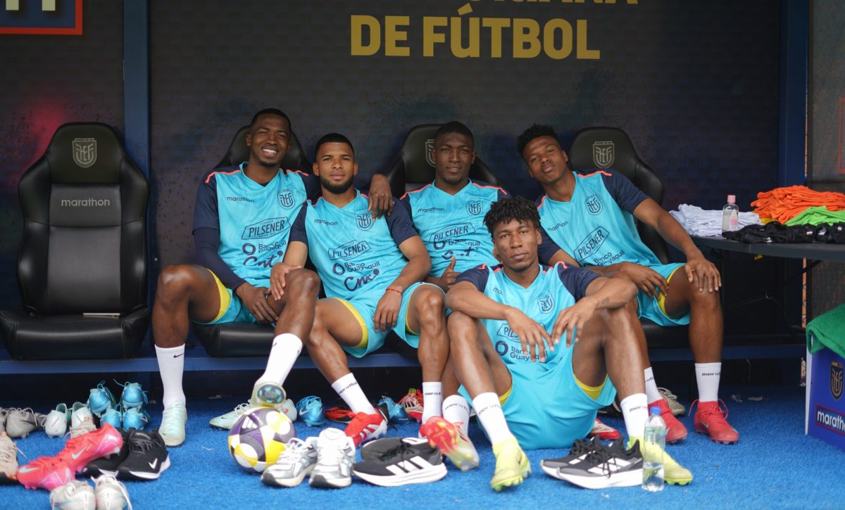Jugadores de Ecuador en la casa de la selección