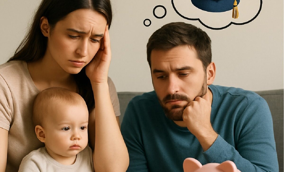 Las parejas deben reunirse y analizar los costos de criar hijos. FOTO: Inteligencia Artificial (IA).