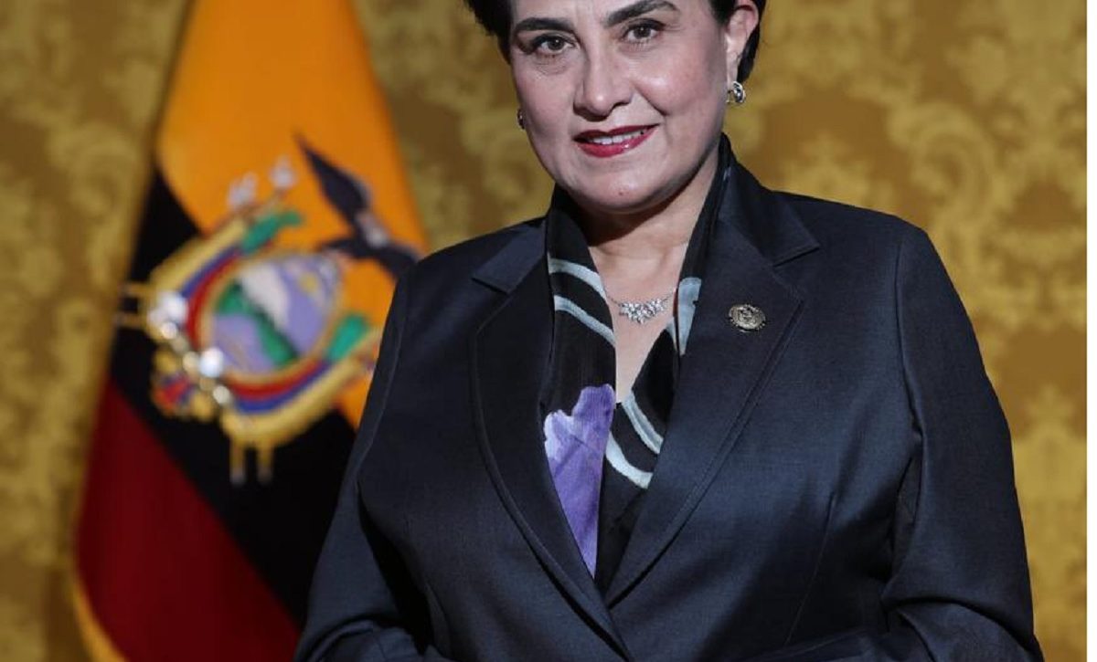 Gabriela Sommerfeld, ministra de Relaciones Relaciones Exteriores y Movilidad Humana de Ecuador. FOTO: @gabisommerfeld