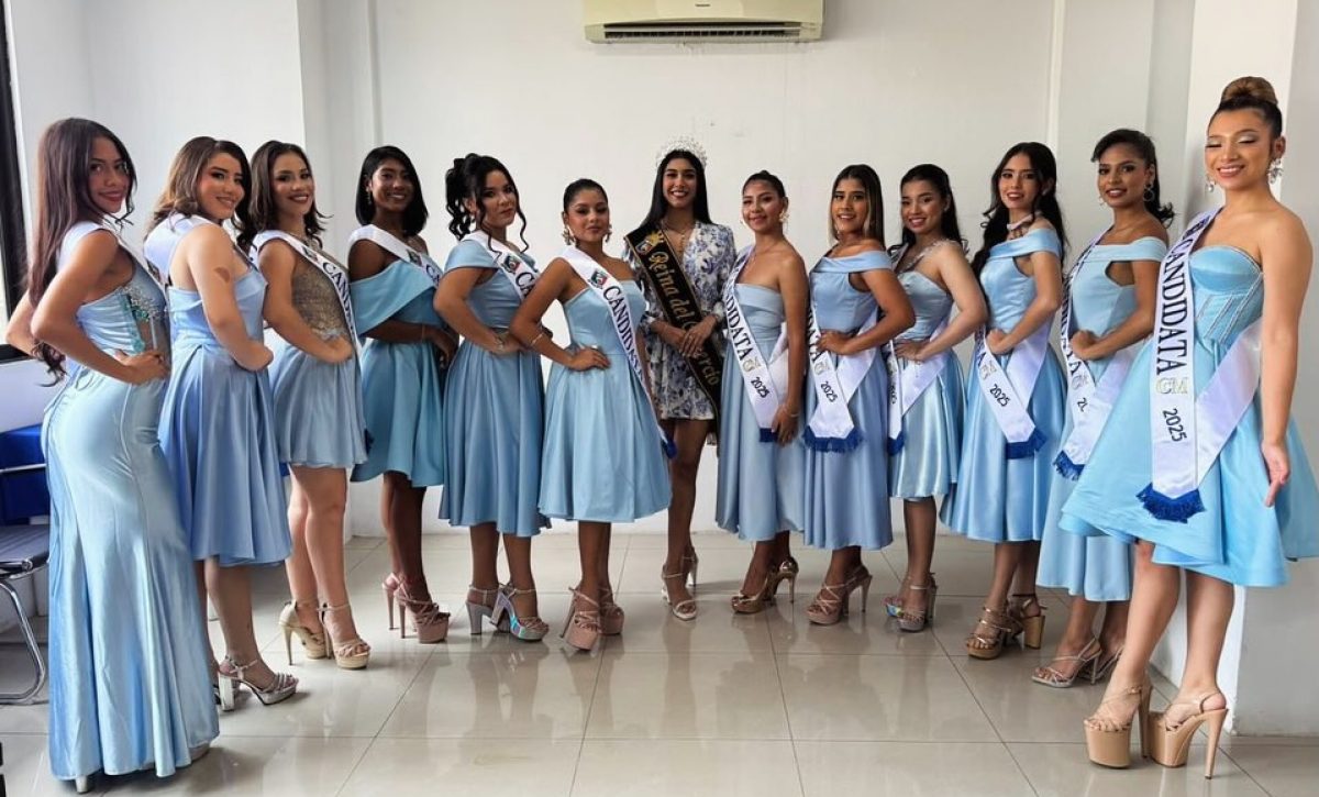 Las 12 candidatas a Reina del Comercio, quienes competirán por suceder a Ariana Muñoz Brands.