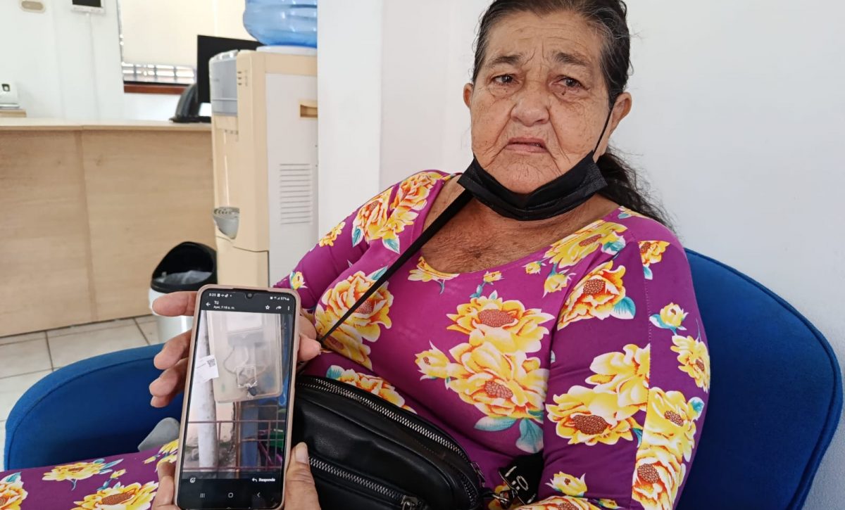 María Carreño dijo que está al día en sus pagos y no sabe porqué la desconexión del servicio.