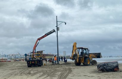 Algunas de las cámaras instaladas tendrán megáfonos; el Municipio invierte $350.000 en este proyecto de vigilancia.