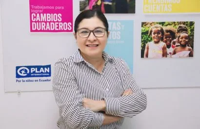 Consuelo Delgado, gerente general de Plan Internacional Manabí.