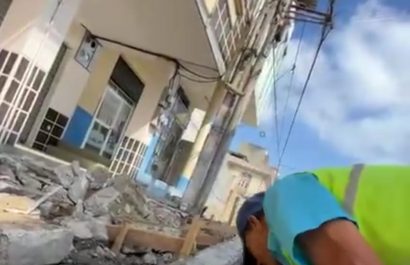 La regeneración urbana en el casco central de Manta avanza actualmente en la avenida 6.