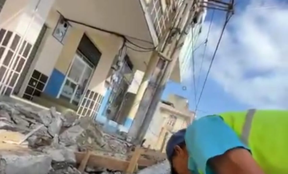 La regeneración urbana en el casco central de Manta avanza actualmente en la avenida 6.
