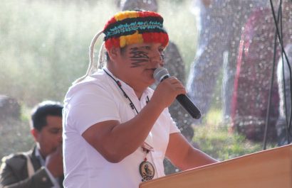 Marlon Vargas se convirtió en el nuevo presidente de la Conaie. FOTO: @CONAIE_Ecuador.