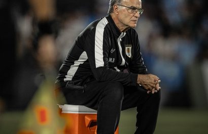 Marcelo Bielsa, entrenador de la selección de Uruguay