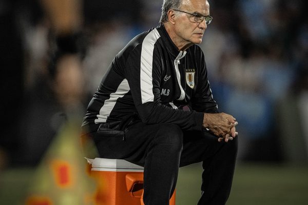 Marcelo Bielsa, entrenador de la selección de Uruguay
