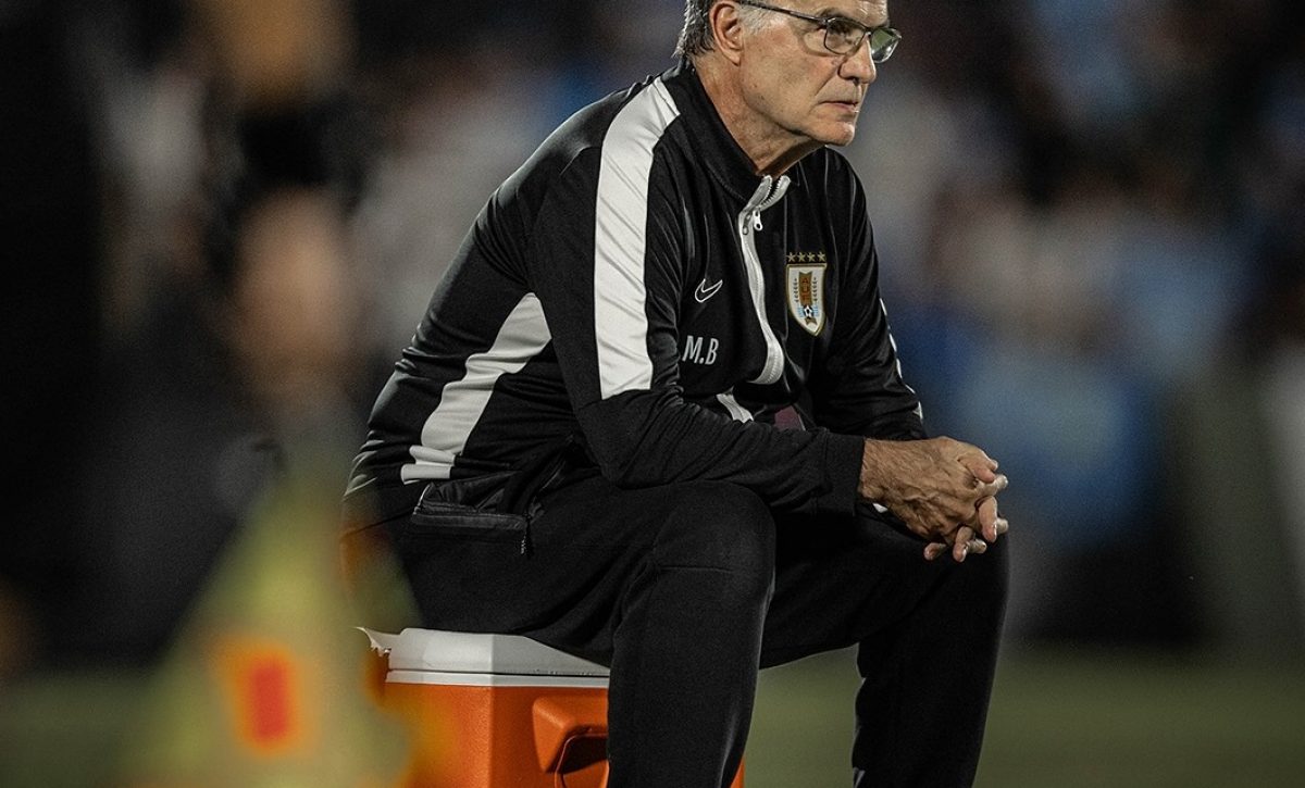 Marcelo Bielsa, entrenador de la selección de Uruguay