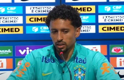 Marquinhos, defensa de la selección de Brasil.