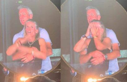 El video de la Kiss Cam, grabado durante el concierto de Coldplay en el Gillette Stadium de Boston, captó a Andy Byron y Kristin Cabot en una situación comprometedora. FOTO: Captura de pantalla.