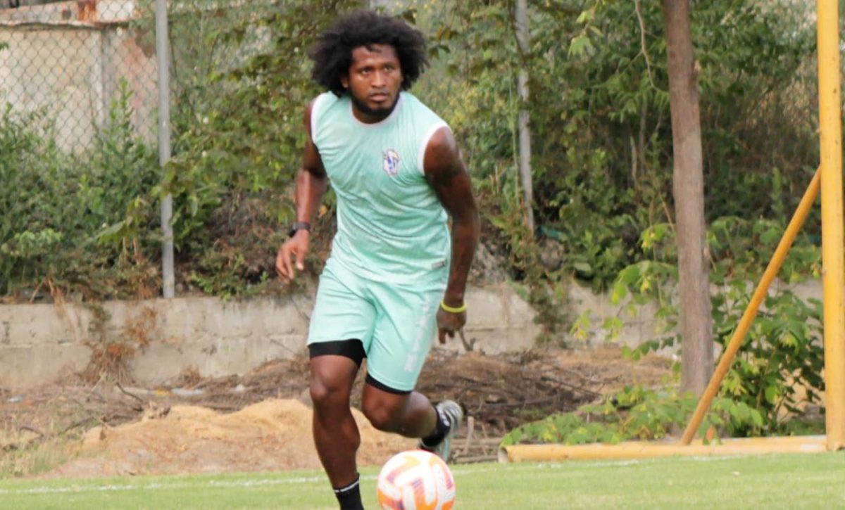 Christian Alemán, jugador del Manta FC.
